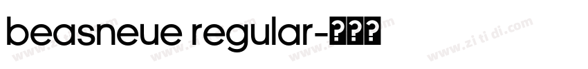 BeasNeue Regular字体转换